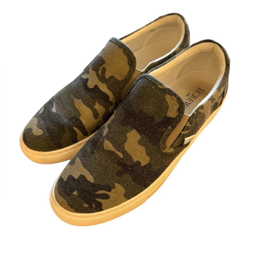 J. Crew Camo Slip-On Sneakers 8.5 - Picture 10 of 15